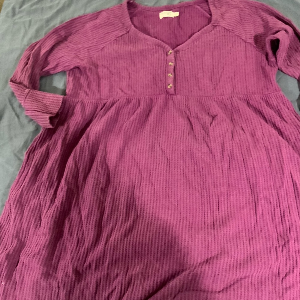 Terra & Sky Plum Knit Top